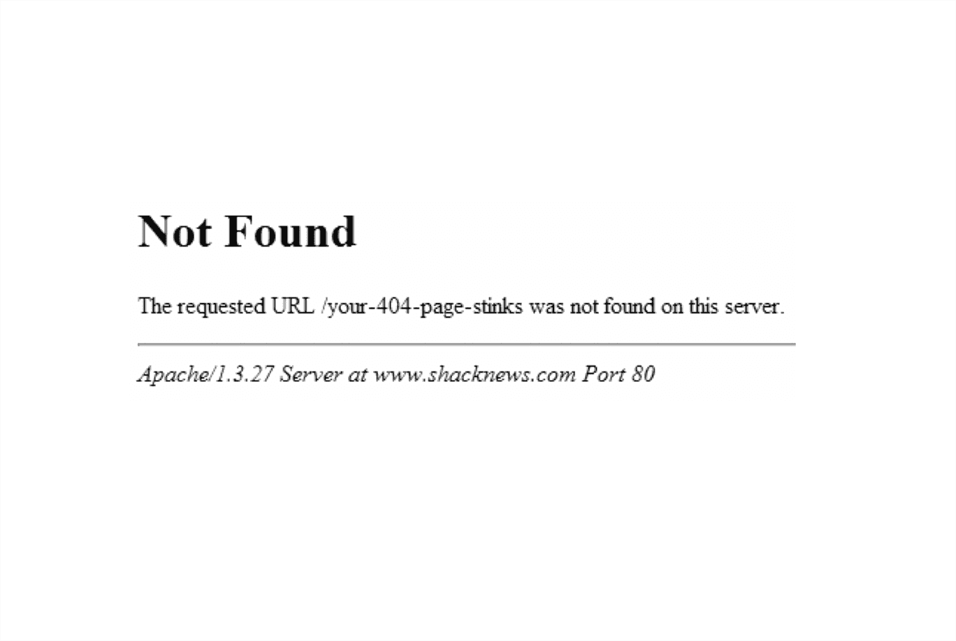 Basic 404 page
