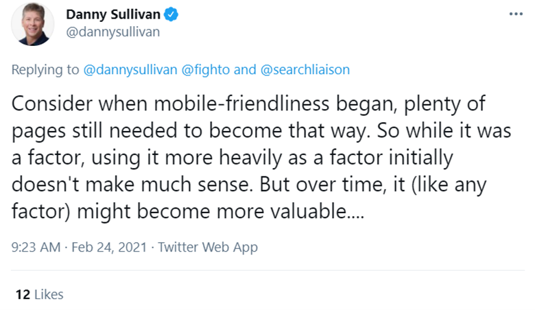 Danny Sullivan on Page Experience Update and How it Affects Mobile Friendliness