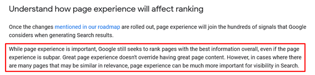 Understand How Page Experience Will Affect Ranking