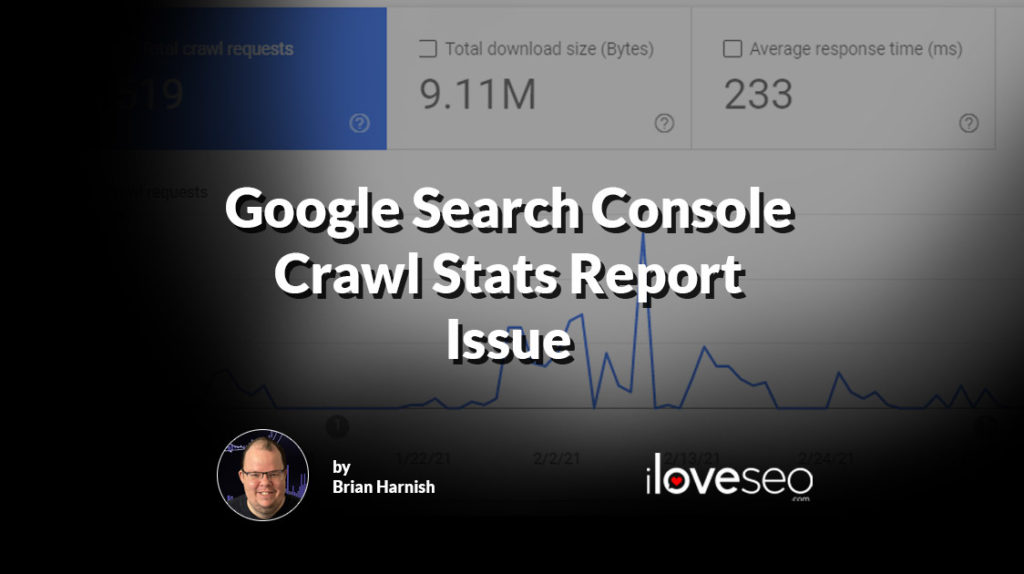 Google Search Console Crawl Stats Report Issue