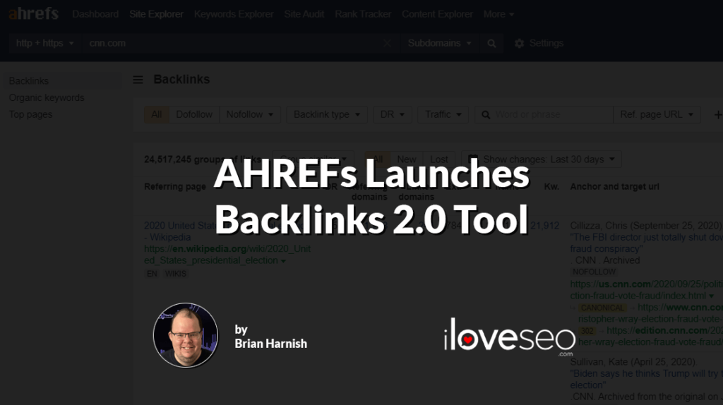 AHREFs Launches Backlinks 2.0 Tool