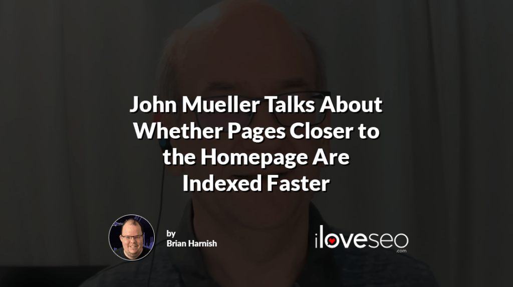 One SEO professional asked John Mueller about linked pages closer to the home page–will these pages be indexed faster than pages that are far away from the home page? John explained that yes, this is true - it depends a bit on the individual website, but for most websites, the home page is that central place where everything kind of rotates around. For other websites, it might be that you have one specific category for which the company is known. And then almost like that category page, or that main product page is the central point of the site. But for most websites, the home page is usually that central point. This happens at approximately the 15:44 mark in the video. John Mueller Hangout Transcript SEO Professional 4 15:44 Okay, good. So the pages [that] are linked closer to the homepage will index faster than pages like far away from the homepage, is that right? John 15:58 In most cases, that'll be true. It depends a little bit on the individual website. For most websites, the homepage is kind of that central place where everything kind of rotates around. For other other websites, it might be that you have one specific category for which the company is known. And then almost like that category page, or that main product page is more like the, I don't know, the central point of the website. But for most websites, the homepage is usually that central place. SEO Professional 4 16:34 Okay, so I raised this question, because we found that many of our category pages didn't like didn't get indexed faster than other specific pages, like product pages. And these category pages, they have, they are at a formal place, like they…they are closer to the homepage. So we're just wondering if this theory is right, correct. John 17:07 Yeah, I think the difficult part there is also that, links closer from the homepage is kind of a general rule of thumb. But it doesn't have to be the case. Because we have a lot of systems also in play to try to figure out how often we should recrawl a page. And that depends on various factors. It also depends on how, how well it's linked within the website. But also, based on what we expect will happen with this page, how often do we think it will change? Or how often do we think it will change significantly enough that it's worthwhile to recrawl and reindex it? And that might also be playing a role here. I don't think with e-commerce sites, that would be common, but it could happen, that we kind of say, well, category pages tend to link to a lot of product pages, and maybe the price changes are more visible on the product page. So we go to the product page faster.