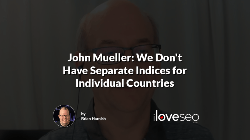 John Mueller: We Don't Have Separate Indices for Individual Countries