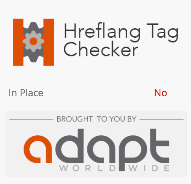 Screenshot of the HREFLANG Tag Checker SEO Chrome Extension.
